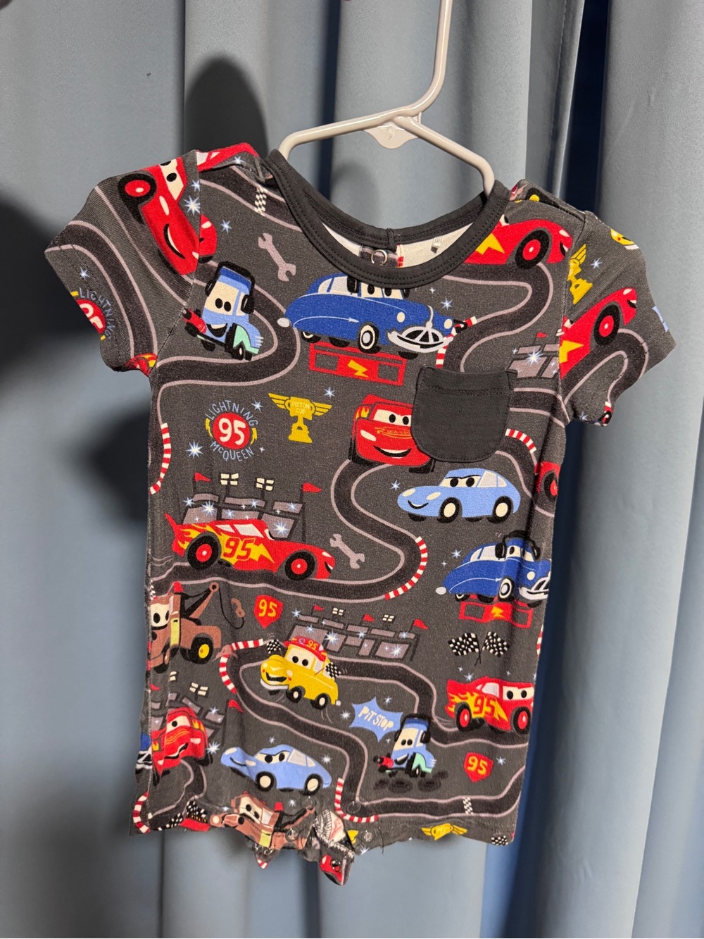 Little Sleepies Piston Cup Pocket Romper
